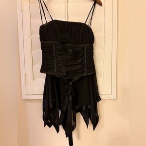 Elegant Black Strapless Dress